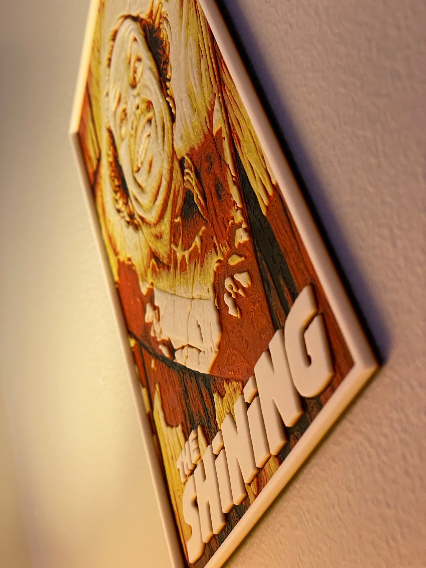 poster with 'Shining' text and character design on a plain background