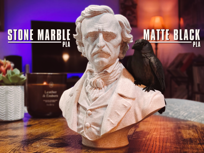 Edgar Allan Poe Bust Statue