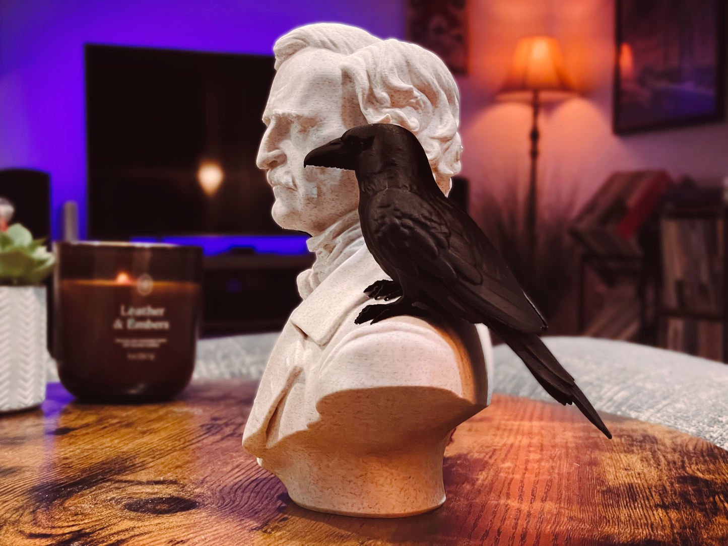 Edgar Allan Poe Bust Statue