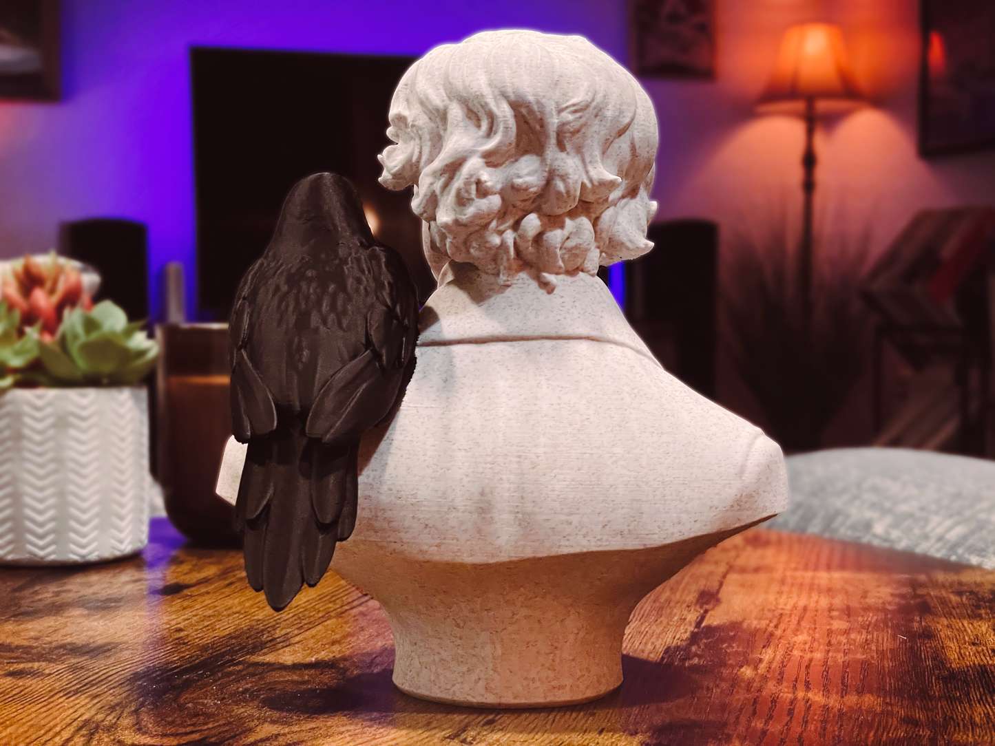 Edgar Allan Poe Bust Statue