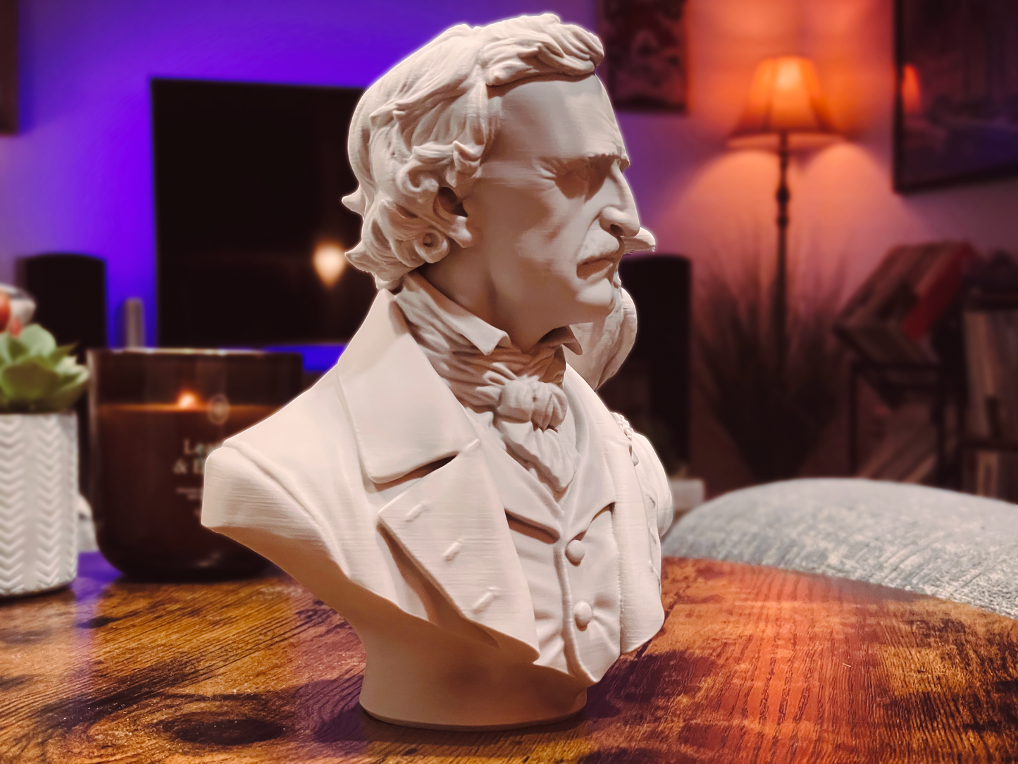 Edgar Allan Poe Bust Statue