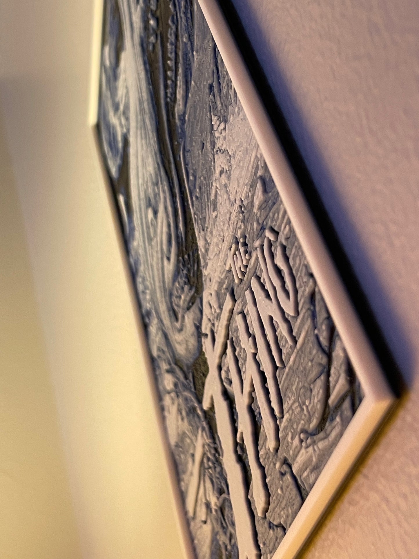 Close-up of a textured surface with intricate patterns